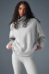 Women’s Oversized Turtleneck Pullover – Cotton Street Style Sweatshirt