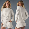 Women’s Soho Knit Pullover & Shorts Set – Spring Casual Loungewear
